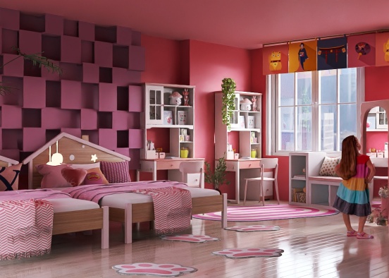 pink lifestyle Design Rendering
