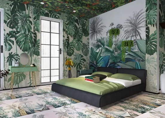 Botanists bedroom 🌸 🍃  Design Rendering