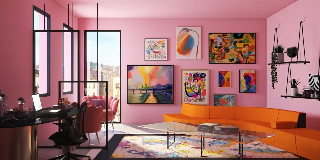 Eclectic Sunset office 