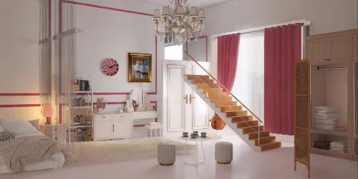 Pink Royal bedroom 