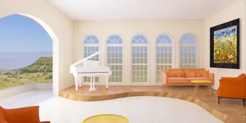 The beautiful living room