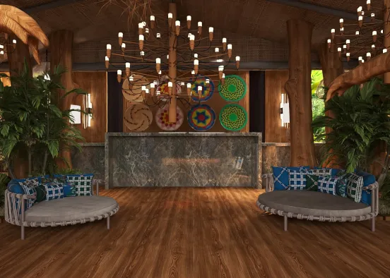 # #Spell April: R For Resort Reception Renderização de Design