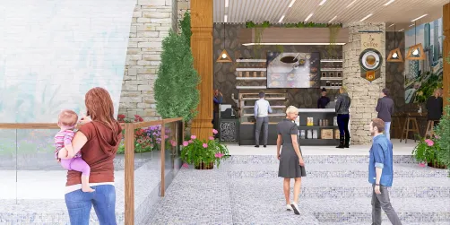 Outdoor coffee shop 