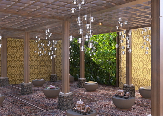 the luxury arabin restaurant design  Design Rendering