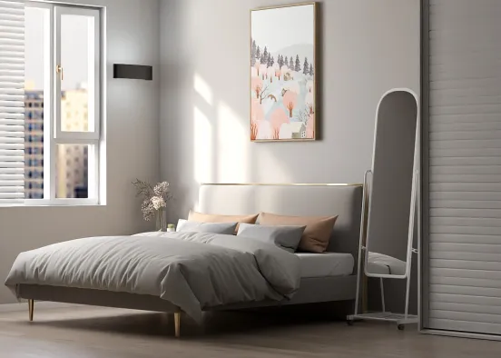 Apartment - the Bedroom Design Rendering