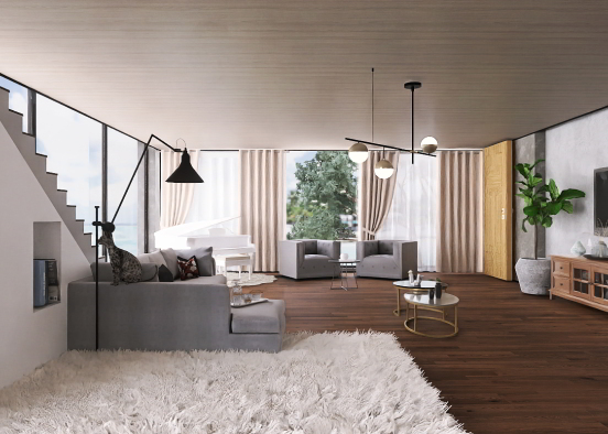 My living room 🛋 ❤ Design Rendering