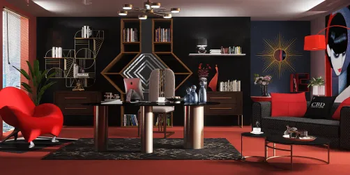 Red & Black Office 