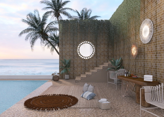 By the pool Design Rendering