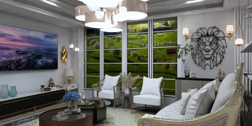 House at the bottom of a hill