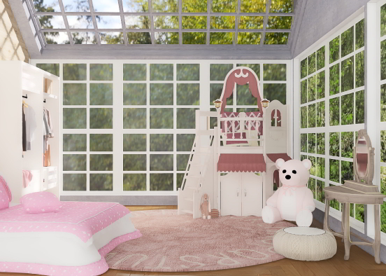 Cute little girls room! Design Rendering