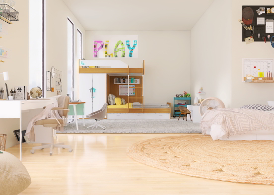 Starting school and sharing a room!!! Design Rendering
