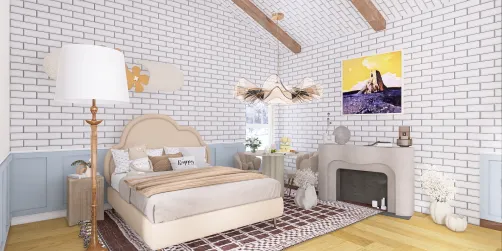 The cream bedroom 