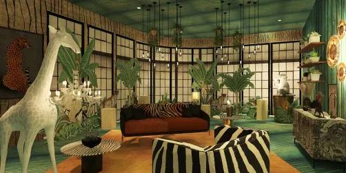 Rain forest living room