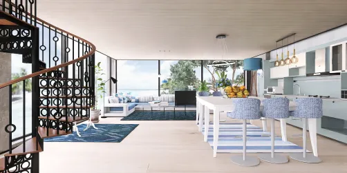 Seaside-Slope village