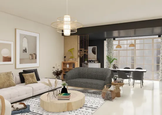 Living-room  Design Rendering