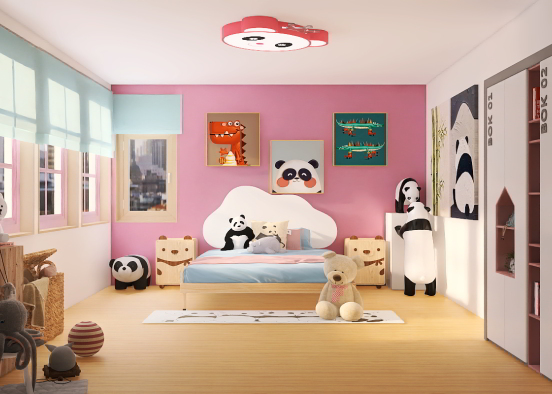 Panda room Design Rendering