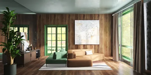 Sala de estar minimalista! 🤎