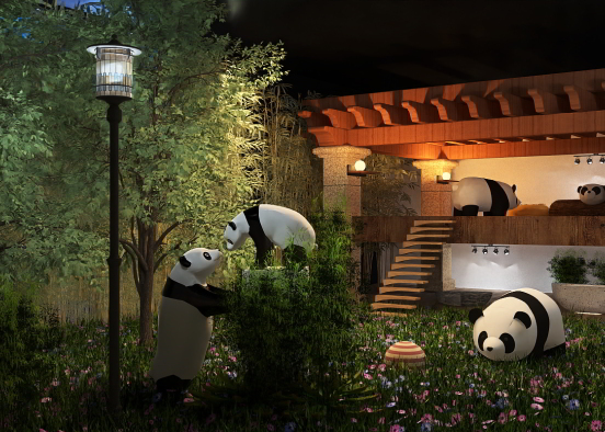 Recinto para pandas Design Rendering