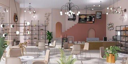 pink chic bakery/cafe 