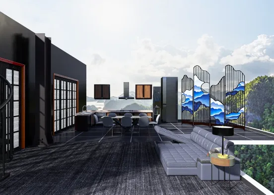 # 無邊際unnamed simulation house ￼ Renderização de Design