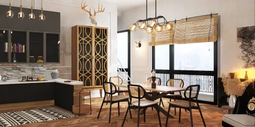 boho kitchen 