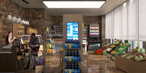 Pequeño supermercado de barrio