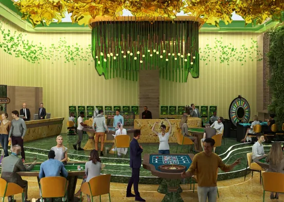 yellowgreen casino  Design Rendering