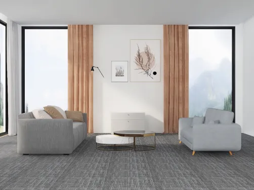 simple grey Living room decor idea
