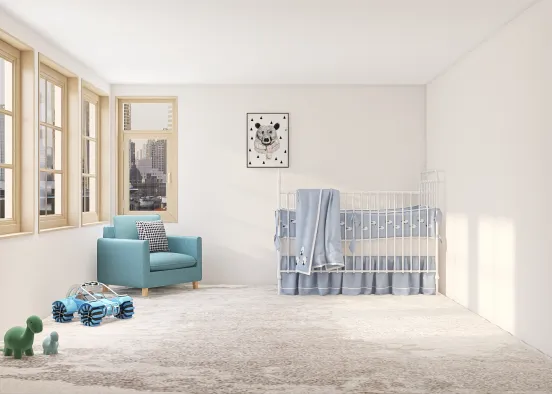Boy baby room Design Rendering