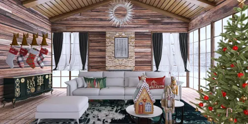 Minimalist Christmas house