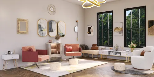 Luxury light living room 