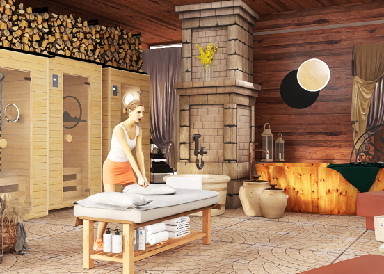 Rustic Spa 🌾 Design Rendering