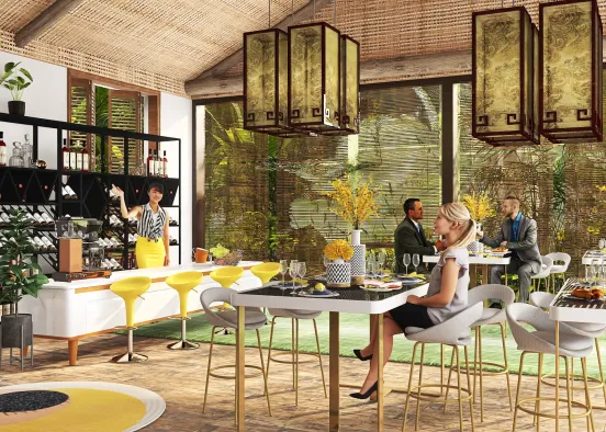 Classy Nature Restaurant! Design Rendering