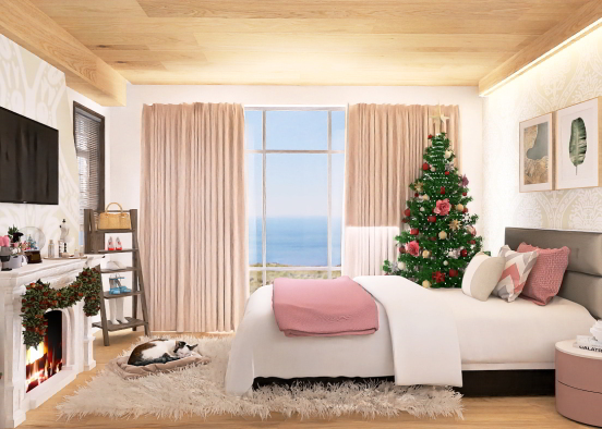 Lindo quarto confortável 🎀 Design Rendering
