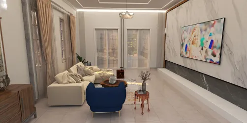 mon premier travail,  salon simple et élégant. 