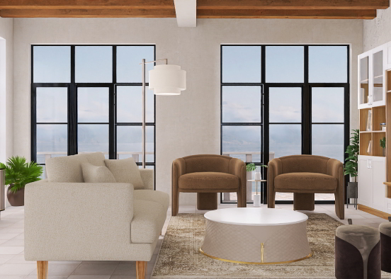 Family Room with a View Design Rendering