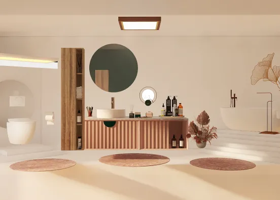 The Sweet bathroom 💕 Design Rendering