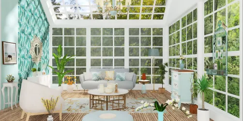 sunny outdoor room 🌻💙