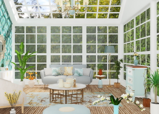 sunny outdoor room 🌻💙 Design Rendering