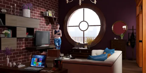 Wall opening (living room) 