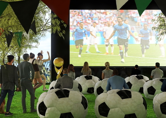 World Cup en extérieur ⚽️ 🏆 Design Rendering