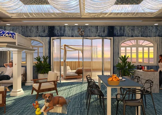 # A Serene Sea Escape Renderização de Design