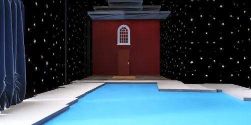 Outdoor pool at midnight