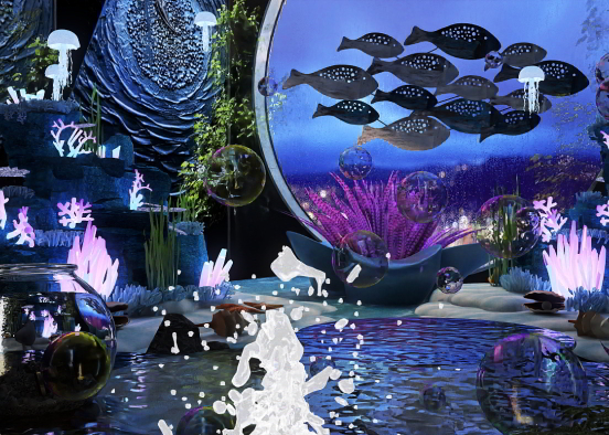 aquário oceânico  Design Rendering