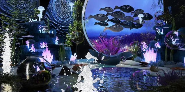 aquário oceânico 