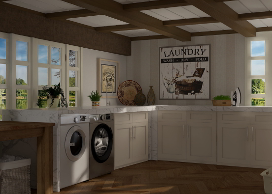 Dream Laundry Room  Design Rendering