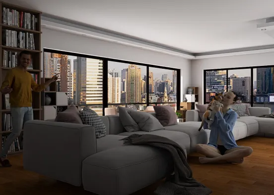 # Refined Urban Retreat Renderização de Design