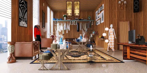 vintage clothing store 