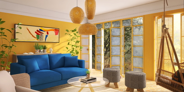 Vibrant Living room 🍃☀️
