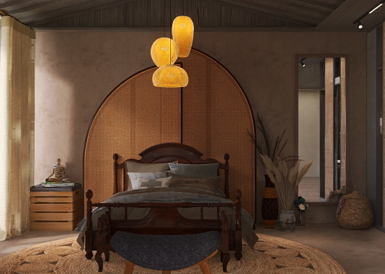 Make it simple studio bedroom Design Rendering